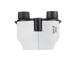 Binoculares 10x25 con enfoque completo, minitelescopio portátil HD de alta potencia, regalo para niños, color blanco