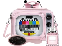 Mochila Retro Con Transmisor De Tv, Capacidad Para Portátil, Ideal Para Viajes, Tanto Para Hombres Como Para Mujeres.