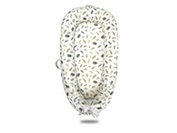 Cuna Portátil Desmontable Hojas Pequeñas Verde Amarillo 50*80Cm SIURN