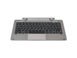 Teclado portátil desmontable Chuwi Hibook con eje giratorio de 0 a 120° para tabletas y PC con distribución estándar.