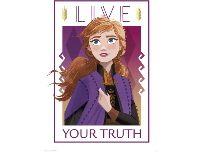 Print FROZEN 30X40 Cm Live Eour Truth