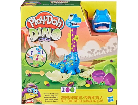 Blocs de Construcción PLAY-DOH Dino Cuello Largo Dino Crew (Edad Mínima: 3 Años - 6,7 x 20,3 x 21,6 cm)