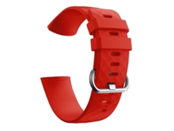 Correa de repuesto de silicona con grano de diamante para Fitbit Charge3/Charge4 Ly Ebike Smartwatch (grande)