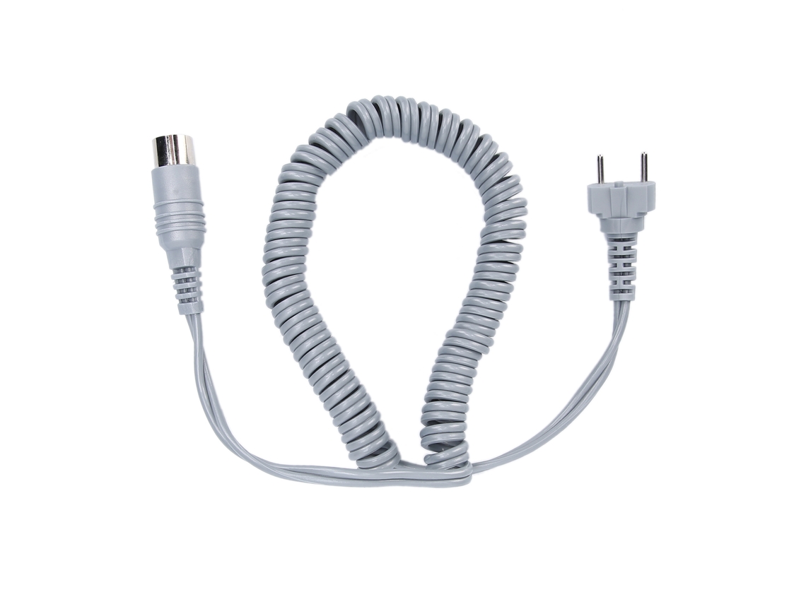Cable de alimentación para taladro de uñas, accesorio para máquina de manicura eléctrica, gris.