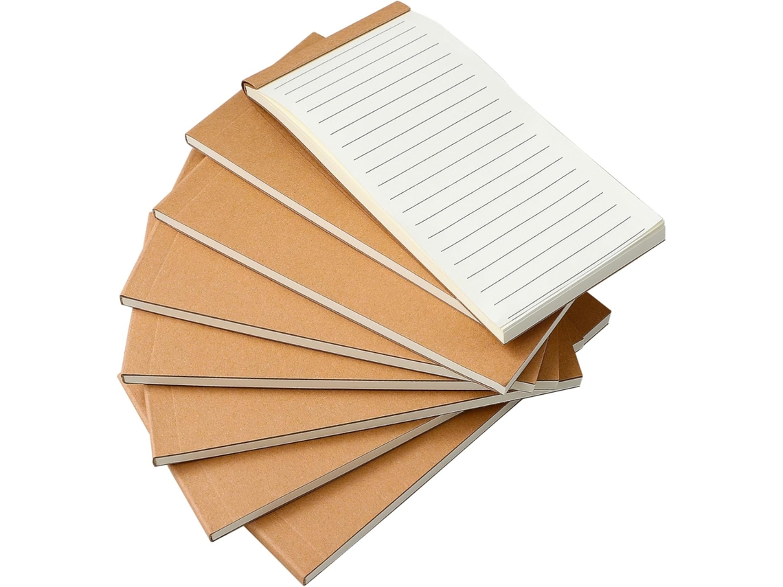 8 Libretas de bolsillo pequeñas con líneas horizontales, tamaño ideal para Gokoco