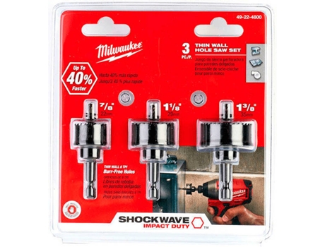 Coronas MILWAUKEE (3 Piezas Shockwave Impact)