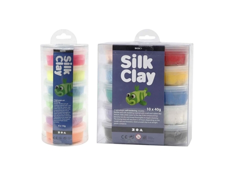 Plastilina 16 colores Silk Clay