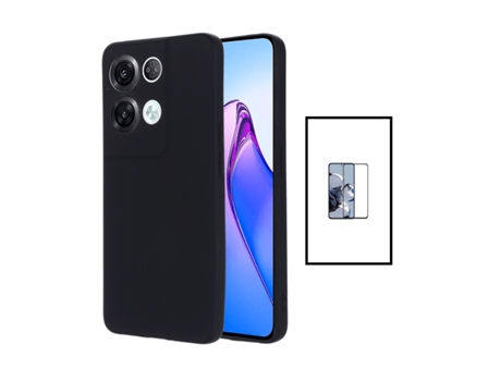 Protector de Pantalla Gorilasglass Proteção Traseira para Oppo Oppo Reno8 Pro Plus 5G GIFT4ME Negro