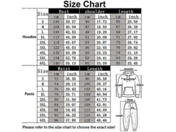 Traje Esportivo Para Homem Com Moletom Com Capuz E Calças Tamanho Xxxxxl Cor Vermelha
