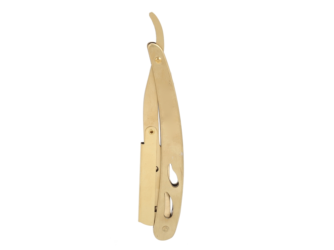 Soporte De Cuchillo De Barba Manual De Acero Inoxidable Plegable Con Mango Ergonómico Para Barbero Y Salón
