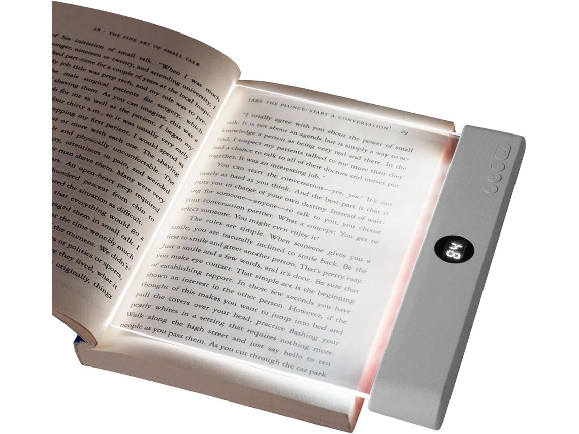 Lámpara De Lectura Portátil Led Para Tableta Con Protección Ocular (blanca)