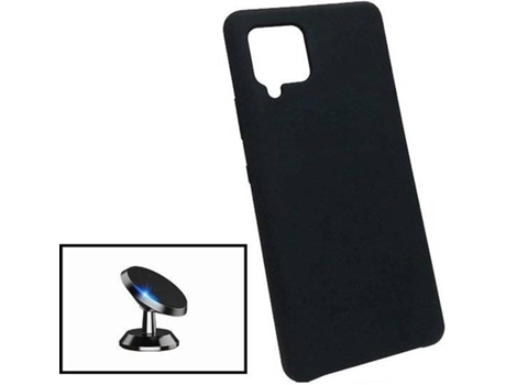 Kit Carcasa + Soporte Samsung Galaxy M12 PHONECARE Silicona Liquida