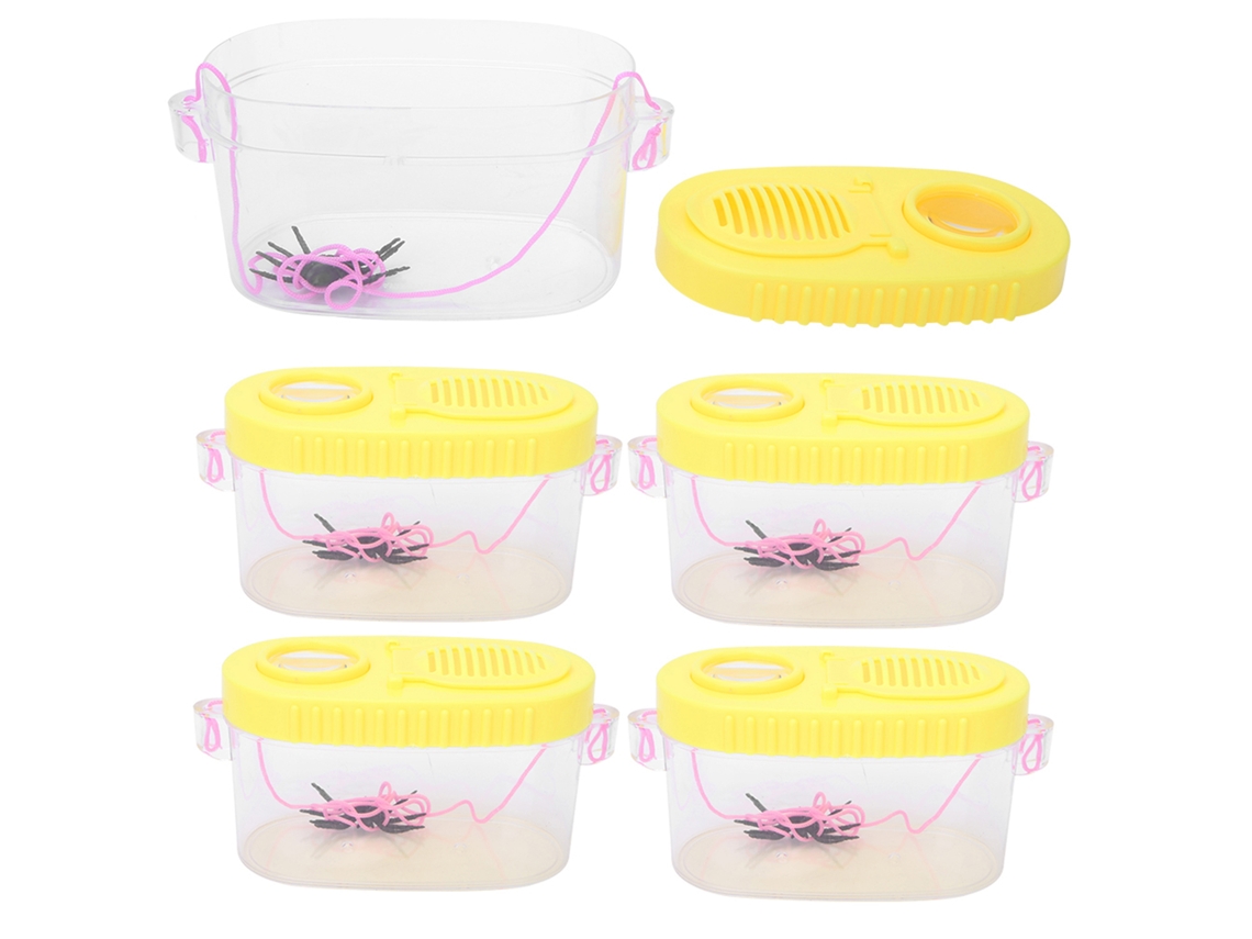 5 Cajas De Observación De Insectos Con Lupa 5x, Juguete Educativo Para Niños