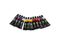 Conjunto de Tintas Acrílicas Profissionais 24 Cores 12ml para Artistas e Iniciantes