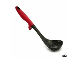 Cucharón Nailon Negro Rojo 7 x 30 x 9 cm (12 Unidades)