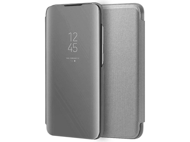 Funda Samsung Galaxy A70 COOL Clear View Plateado
