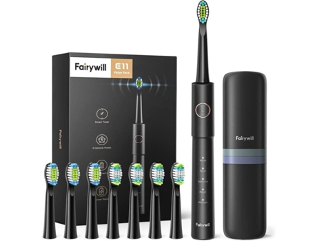 Cepillo de Dientes Eléctrico FAIRYWILL E11 Negro (40000 VPM)