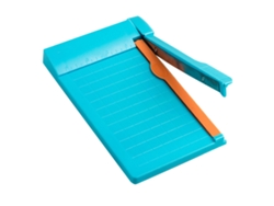 Cortadora De Papel Portátil A4 Multiusos Con Escala Clara Y Alta Precisión Para Scrapbooking Y Manualidades Azul Claro