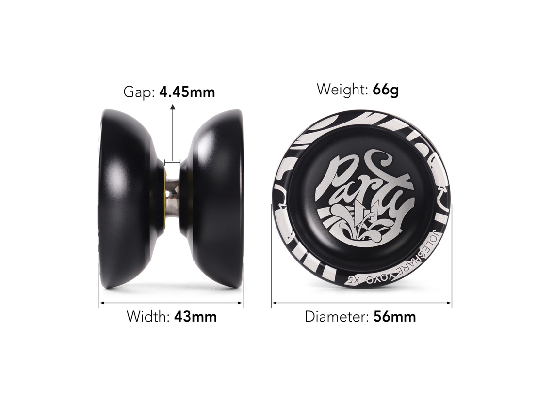 Yo-yo Profesional De Aluminio Para Competición Con Cuerdas, Guante Y Manual - Regalo Para Adultos