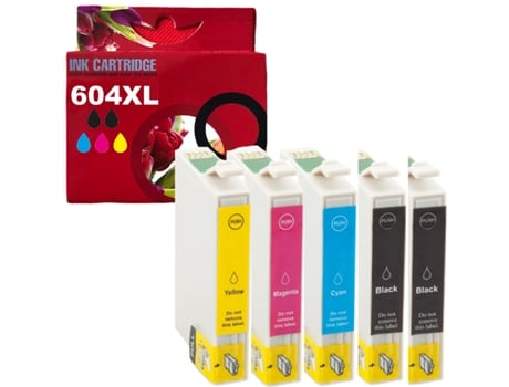 Paquete 5 Cartuchos de Tinta Compatible Con Epson 604Xl
