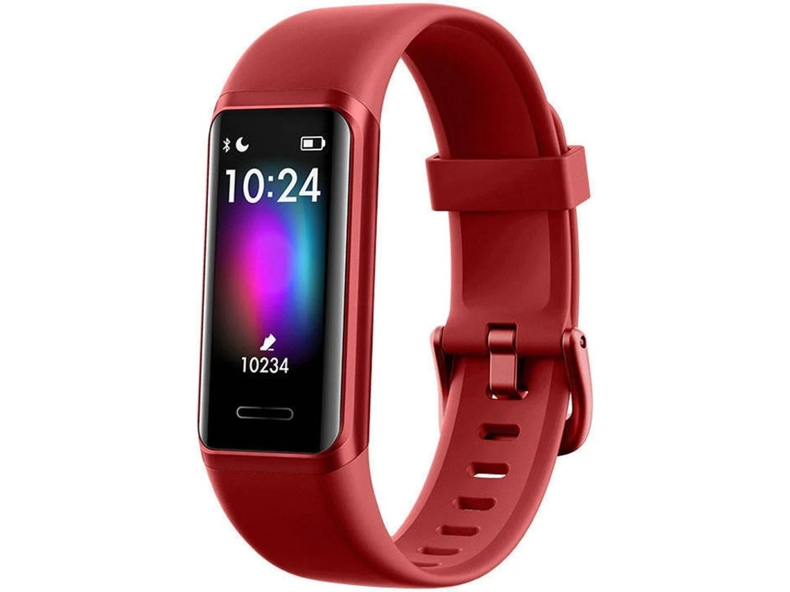 Reloj deportivo, monitor de actividad con monitor de frecuencia cardíaca y sueño Yizhood (rojo)