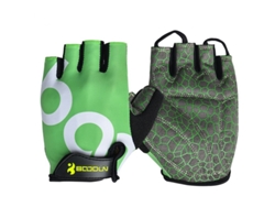 (verde S) Botón De Lycra Para Transpirabilidad, Diseño De Medio Dedo, Antideslizante, Adecuado Para Andar En Montaña Y Carretera.