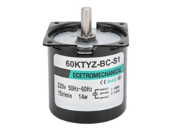 Motor De Reducción De Velocidad Síncrono Ac De Metal, 15rpm, Ac220v, Micro Motor Con Soporte Y Eje Excéntrico