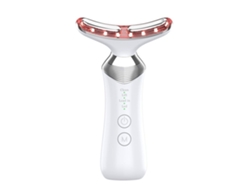 Masajeador facial antiarrugas Yunzii 4 en 1 RF para cuello, lifting, antienvejecimiento y reafirmante de piel flácida - Blanco