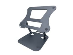 Soporte para ordenador (altura ajustable, plegable y portátil) Base de aluminio para portátiles, ordenadores de sobremesa y ordenadores portátiles con sistema de refrigeración.