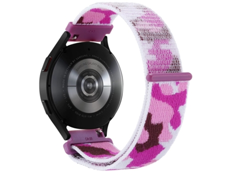Correa de nailon 22mm ajustable para Samsung Galaxy Watch 3 45mm/Huawei Watch GT3 Pro 46mm - purpúreo