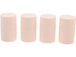 Nuobesty Recipiente Para Pó De Viagem, Mini Potes Vazios De Plástico Transparente De 8g, Com 4