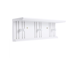RNEMITERY Estante de Madera para Pared con Soporte de Almacenamiento Decoración para Dormitorio Oficina Hogar (50*12*14)