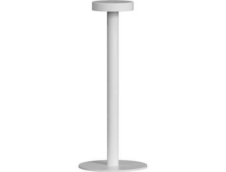 Lámpara de Mesa QUSHINI con Batería Recargable (36,2 cm x 12 cm - Blanco - 3,5W)