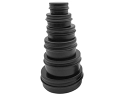 (negro) 10 Envases De Lata Rellenables Para Lápiz Labial Y Té, Y Botellas De Aluminio Vacías De Varios Tamaños.
