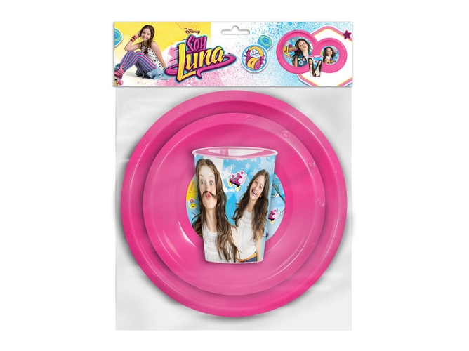 Vajillas CompletasSOY LUNA Platos + Vaso