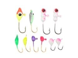 Kit De Señuelos Para Pesca En Hielo Con Cabeza Metálica De Alto Contenido De Carbono - Equipo De Pesca Al Aire Libre
