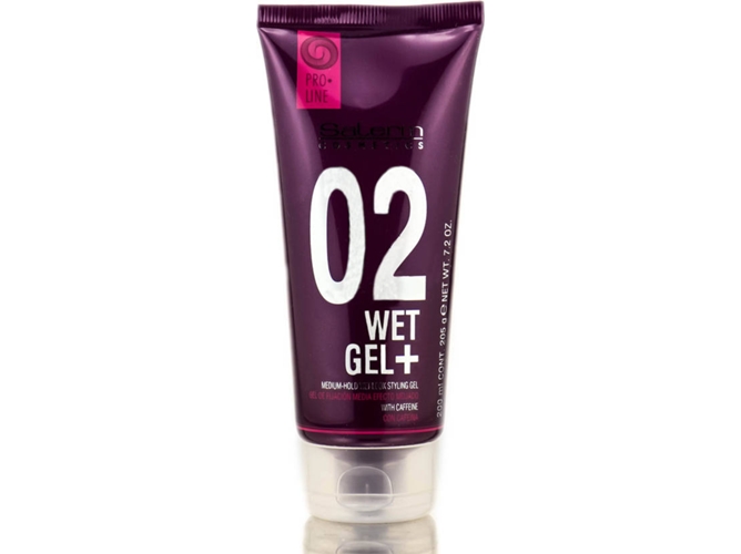 Gel para el Pelo SALERM Wet Gel+ Medium Hold Wet Look Styling Gela ( 200 ml)