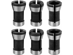 2026-6 Piezas Mandril De Portabrocas, Adaptador Mandril 6mm 6.35mm 8mm Para Máquina De Corte Eléctrica