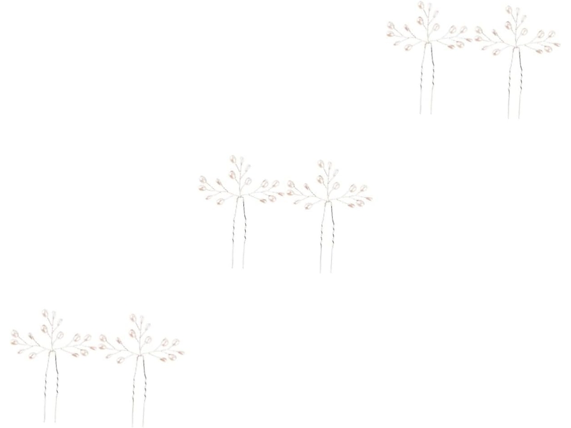 Juego De 6 Pinzas Para El Cabello De Novia Con Elegantes Accesorios Decorativos Para Bodas.