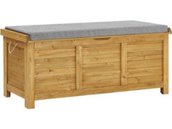 Caja de jardín de madera Gana 125 x 60 x 54 cm marrón Habitat Et Jardin