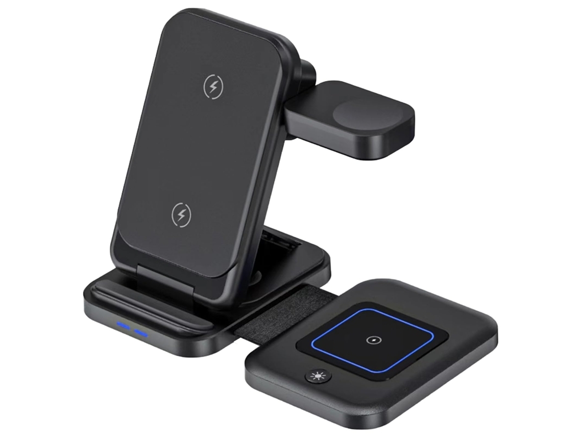 Estación de Carga Relógio Inteligente Sem Fio Doca Usb Alimentação YEMAESRE Negro