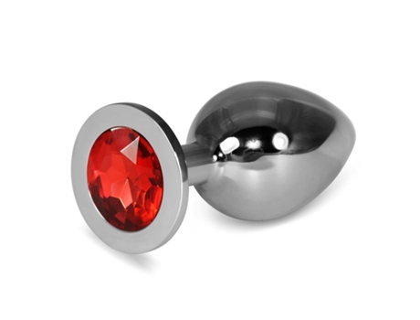 Plug Anal Metal Rosebud Classic Con Joya Rojo Talla L LOVETOY