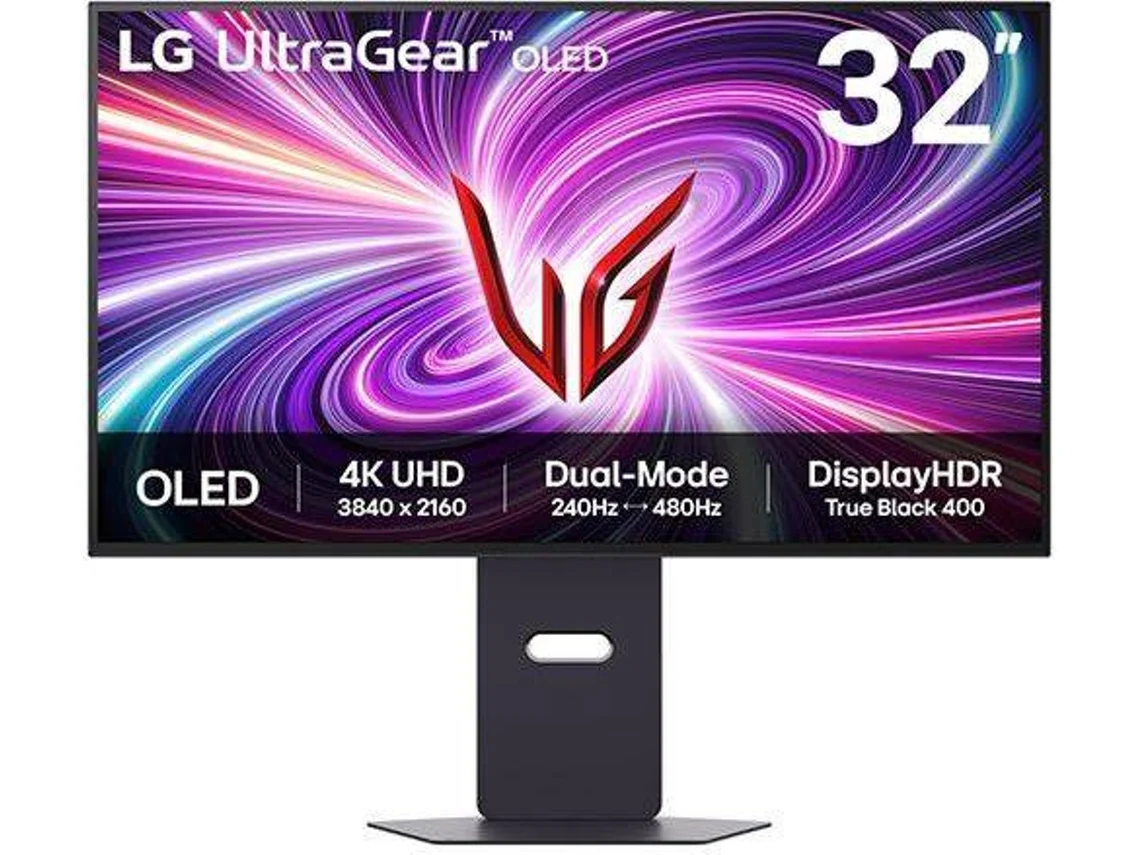 Monitor Gaming LG 32GS95UV-B (32" - 4K UHD - 0.03 ms -480Hz - FHD)