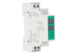 Voltímetro Digital Para Riel Din Para Cc 11v-310v Con Pantalla Lcd, Alta Precisión, Fácil Instalación.