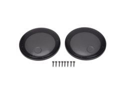 2 Cubiertas De Rejilla De Altavoz De Metal, Repuesto Diy, Carcasa Protectora De Malla Negra Para Altavoz Con Tornillos