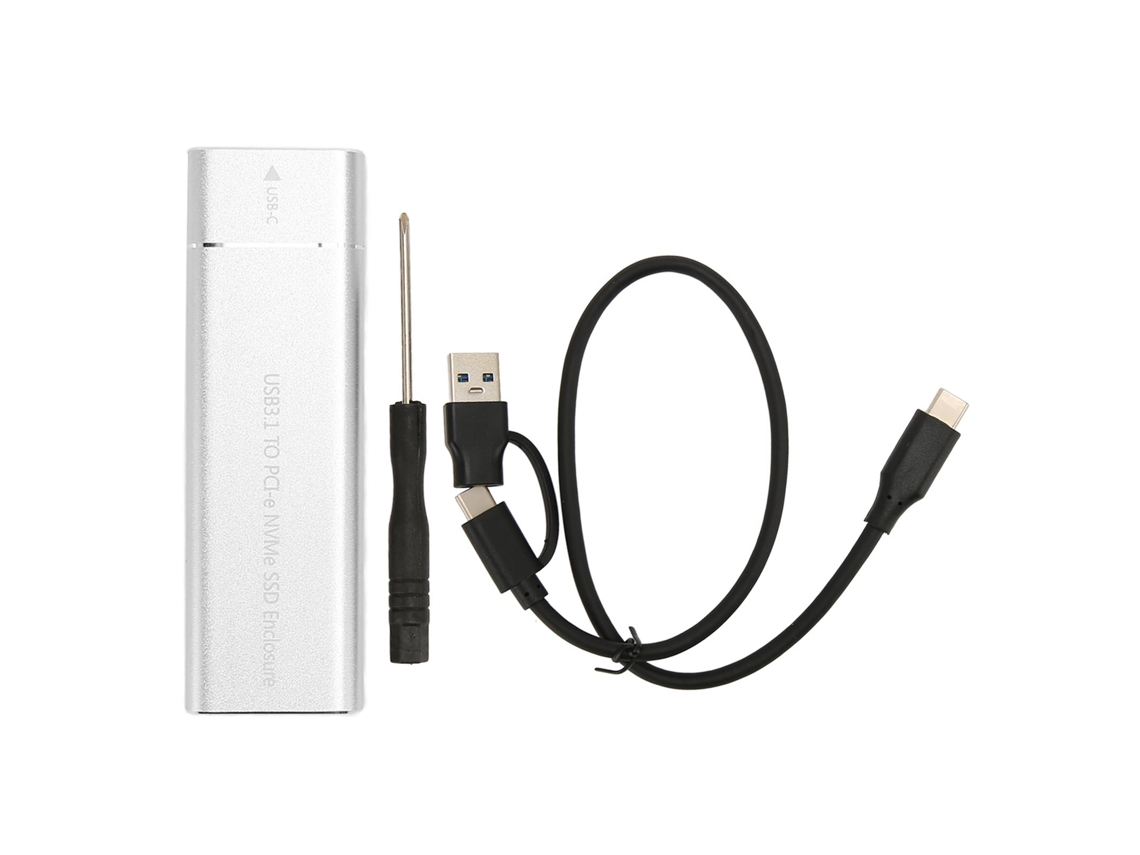 Invólucro Ssd M.2 Nvme Type C 10gbps Pcie Uasp Alumínio Para 2230/2242/2260/2280 2tb