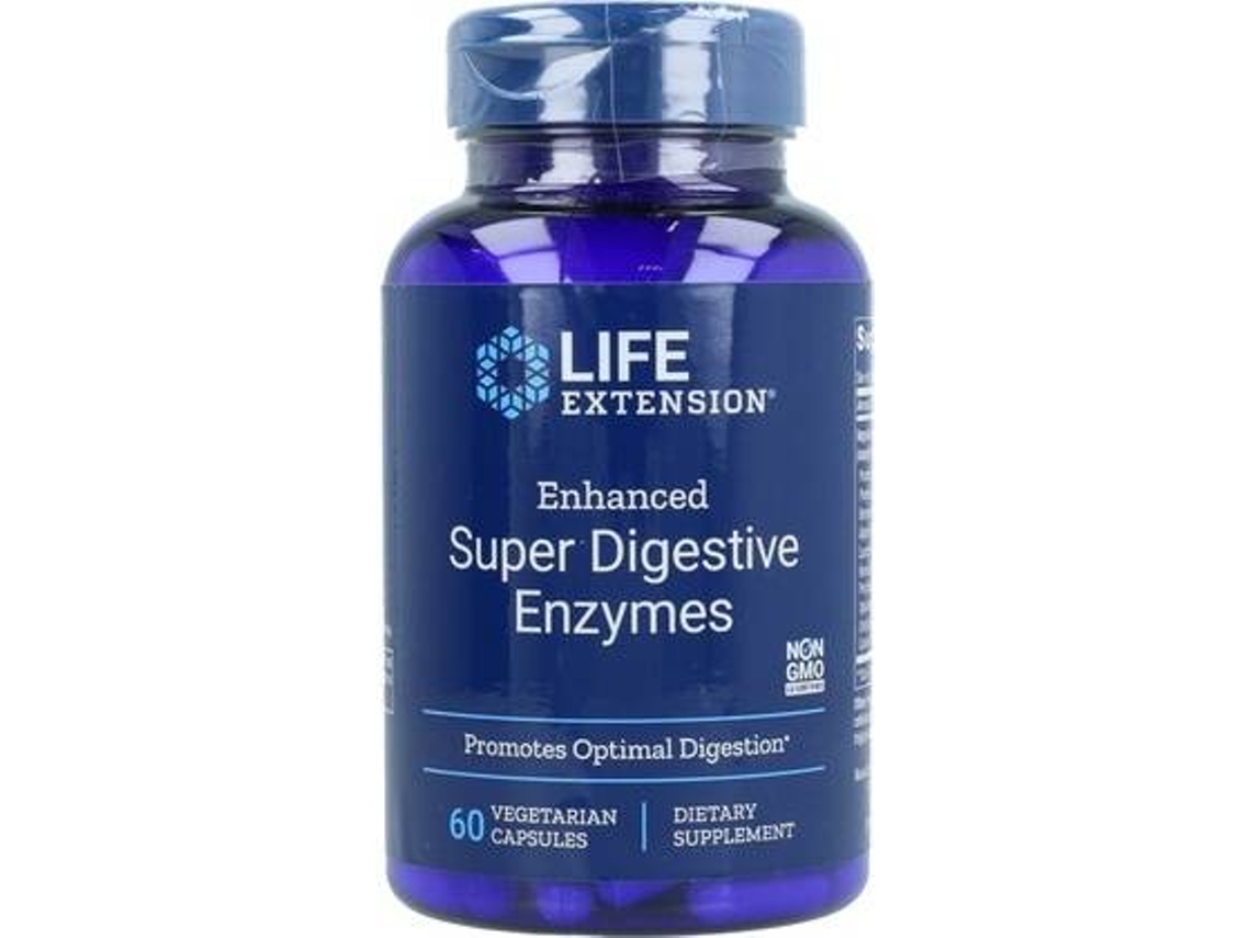 Complemento Alimentar LIFE EXTENSION Enzimas Super Digestivas Aprimoradas (60 cápsulas vegetais)
