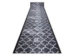 Alfombra de Pasillo con Refuerzo de Goma Clover Gris 80 cm