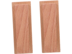 Juego de baño moderno de 2 piezas con toallero de madera y toallero de cristal para cocina, Slowmoose