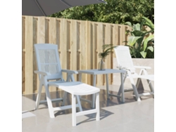 Tumbona de plástico blanca DKD HOME DECOR